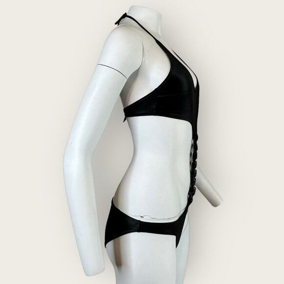 Preowned | Le Doux | Punk Swimsuit | Black | Small - Picture 5 of 16